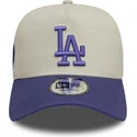 lippikset-kaareva-violetti-snapback-9forty-a-frame-world-series-patch-los-angeles-dodgers-mlb-new-era