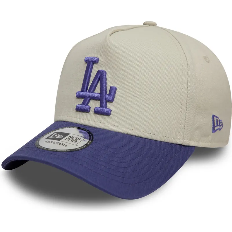 lippikset-kaareva-violetti-snapback-9forty-a-frame-world-series-patch-los-angeles-dodgers-mlb-new-era