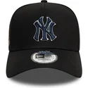 lippikset-kaareva-musta-snapback-9forty-a-frame-world-series-patch-new-york-yankees-mlb-new-era