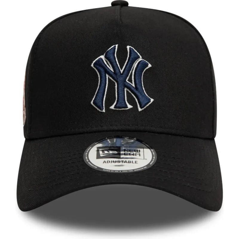 lippikset-kaareva-musta-snapback-9forty-a-frame-world-series-patch-new-york-yankees-mlb-new-era