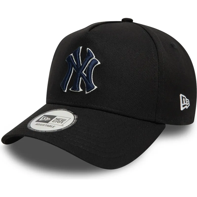 lippikset-kaareva-musta-snapback-9forty-a-frame-world-series-patch-new-york-yankees-mlb-new-era