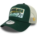 lippikset-kaareva-rekka-vihrea-snapback-9forty-a-frame-patch-oakland-athletics-mlb-new-era