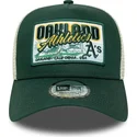 lippikset-kaareva-rekka-vihrea-snapback-9forty-a-frame-patch-oakland-athletics-mlb-new-era