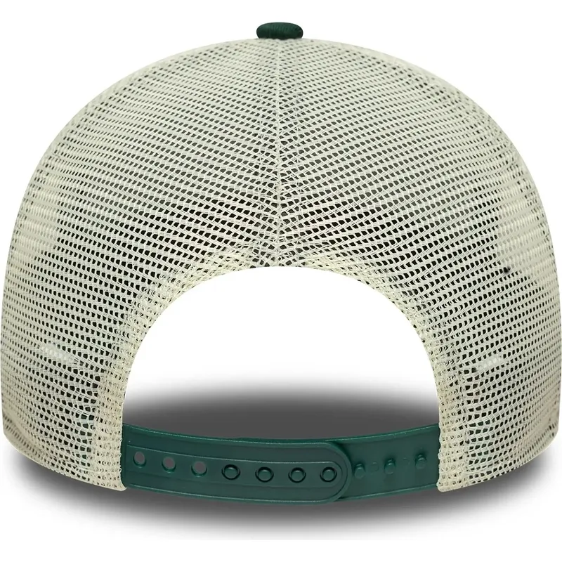lippikset-kaareva-rekka-vihrea-snapback-9forty-a-frame-patch-oakland-athletics-mlb-new-era
