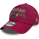 new-era-curved-brim-tasmanian-devil-9twenty-washed-looney-tunes-red-adjustable-cap