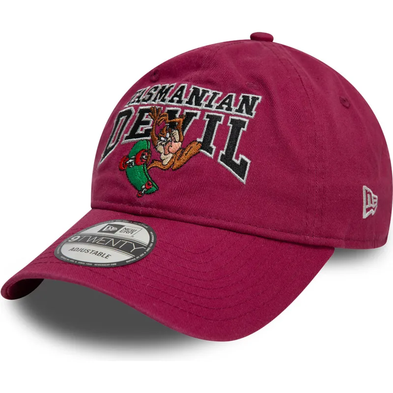 lippikset-kaareva-punainen-saadettava-nauha-9twenty-washed-tasmania-looney-tunes-new-era