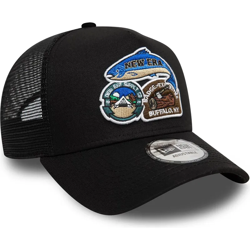 lippikset-kaareva-rekka-musta-snapback-9forty-a-frame-outdoor-patch-new-era