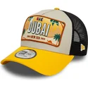 lippikset-kaareva-rekka-keltainen-snapback-9forty-a-frame-license-plate-dubai-ciudades-y-playas-new-era