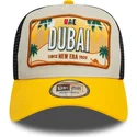 lippikset-kaareva-rekka-keltainen-snapback-9forty-a-frame-license-plate-dubai-ciudades-y-playas-new-era