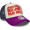 lippikset-kaareva-rekka-violetti-snapback-9forty-a-frame-graphic-stand-tall-talk-small-play-ball-new-era