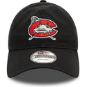 lippikset-kaareva-musta-saadettava-nauha-9twenty-carolina-mudcats-milb-new-era