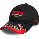 lippikset-kaareva-musta-saadettava-nauha-9twenty-flame-visor-new-era
