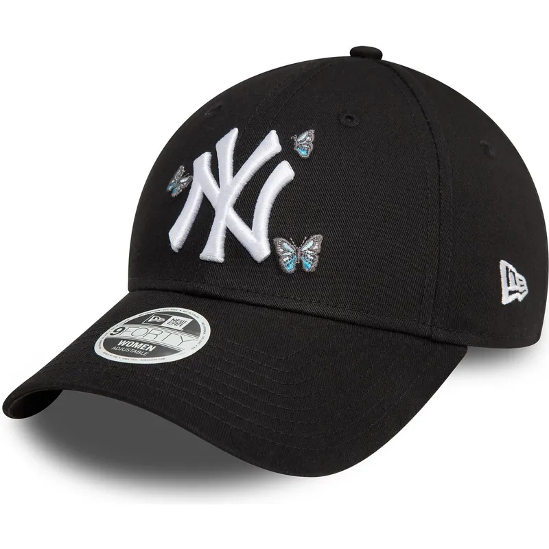 lippikset-kaareva-musta-saadettava-nauha-9twenty-icon-butterflies-new-york-yankees-mlb-new-era
