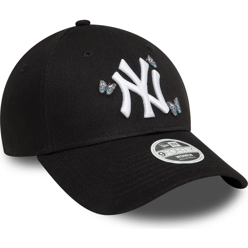lippikset-kaareva-musta-saadettava-nauha-9twenty-icon-butterflies-new-york-yankees-mlb-new-era