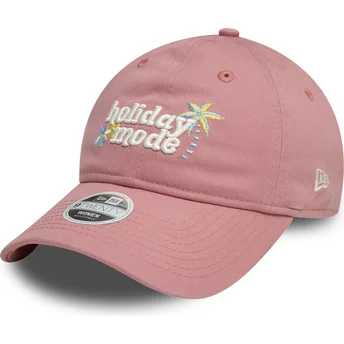 Cap kaareva pink adjustable strap 9TWENTY Holiday Mode New Era