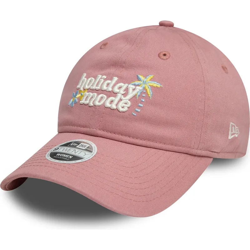 cap-kaareva-pink-adjustable-strap-9twenty-holiday-mode-new-era