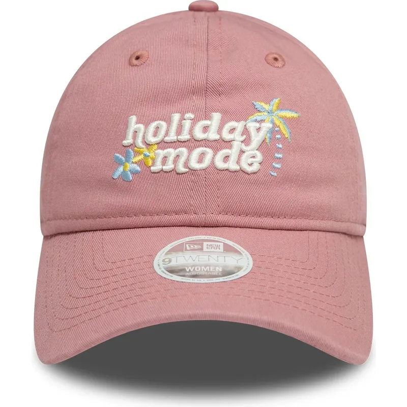 cap-kaareva-pink-adjustable-strap-9twenty-holiday-mode-new-era