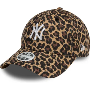 Lippikset kaareva leopardi säädettävä nauha 9FORTY New York Yankees MLB New Era