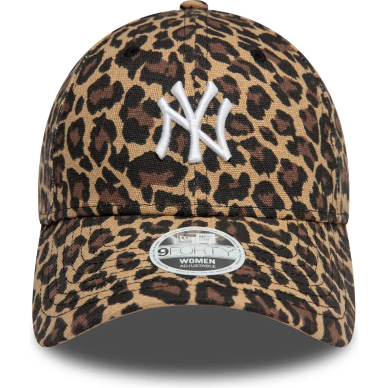 lippikset-kaareva-leopardi-saadettava-nauha-9forty-new-york-yankees-mlb-new-era