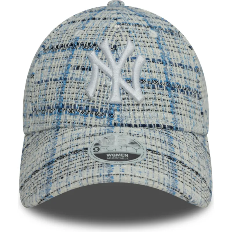 lippikset-kaareva-sininen-saadettava-nauha-9forty-tweed-new-york-yankees-mlb-new-era
