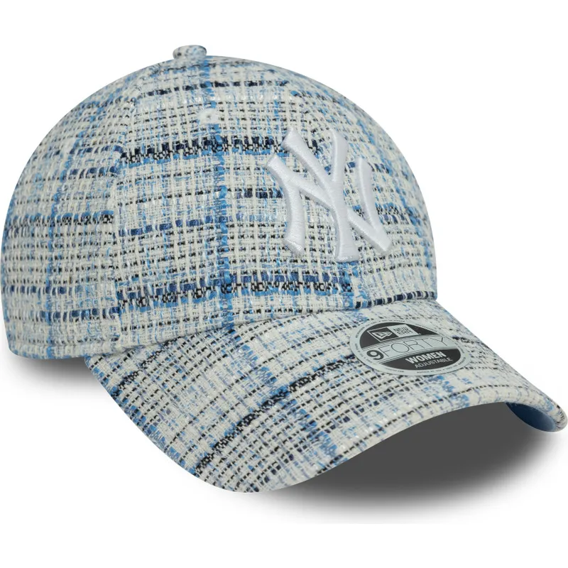 lippikset-kaareva-sininen-saadettava-nauha-9forty-tweed-new-york-yankees-mlb-new-era