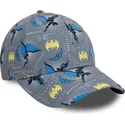 cap-kaareva-gray-adjustable-strap-lapsille-9forty-all-over-print-batman-dc-comics-new-era