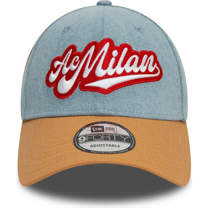 lippikset-kaareva-monivarinen-saadettava-nauha-9forty-denim-ac-milan-serie-a-new-era