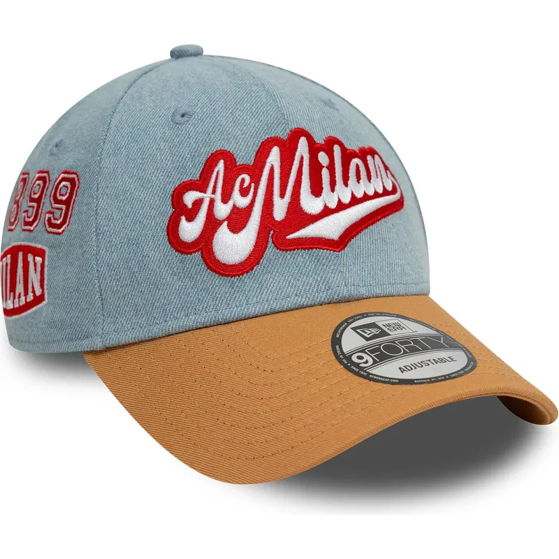 lippikset-kaareva-monivarinen-saadettava-nauha-9forty-denim-ac-milan-serie-a-new-era