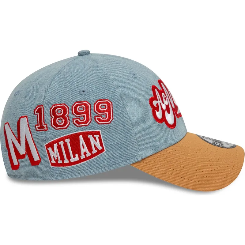 lippikset-kaareva-monivarinen-saadettava-nauha-9forty-denim-ac-milan-serie-a-new-era