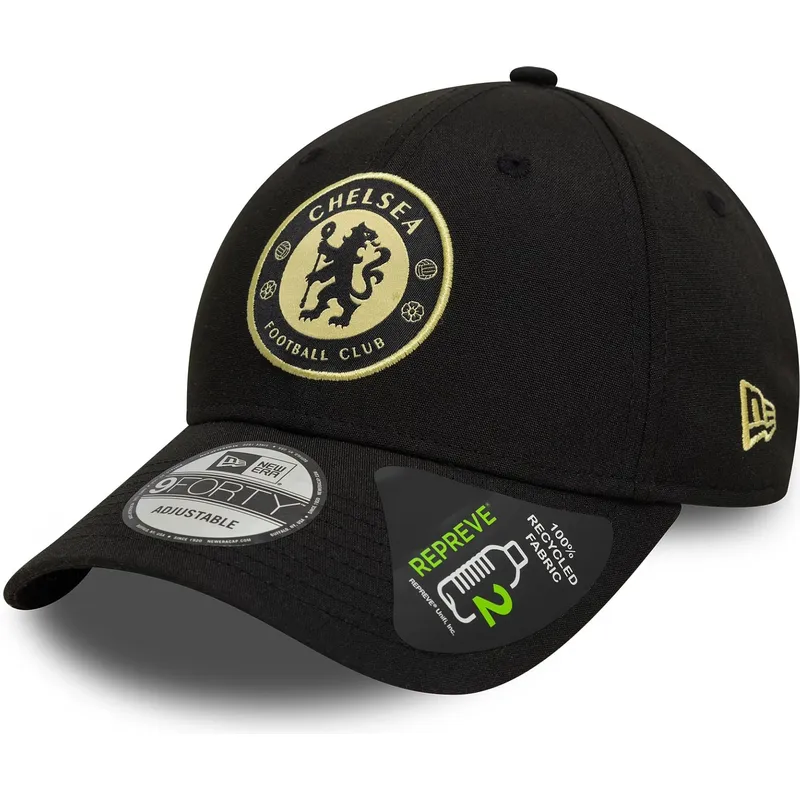 lippikset-kaareva-musta-saadettava-nauha-9forty-seasonal-pop-repreve-chelsea-football-club-premier-league-new-era