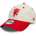 lippikset-kaareva-punainen-saadettava-nauha-9twenty-contrast-visor-manchester-united-football-club-premier-league-new-era