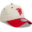 lippikset-kaareva-punainen-saadettava-nauha-9twenty-contrast-visor-manchester-united-football-club-premier-league-new-era