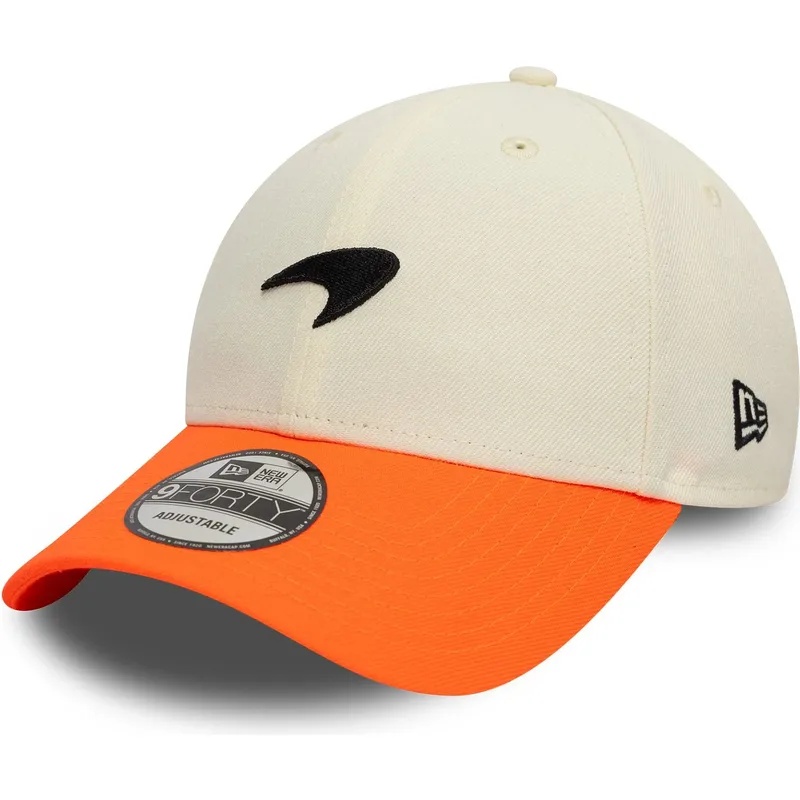 lippikset-kaareva-oranssi-saadettava-nauha-9forty-contrast-visor-mclaren-racing-formula-1-new-era