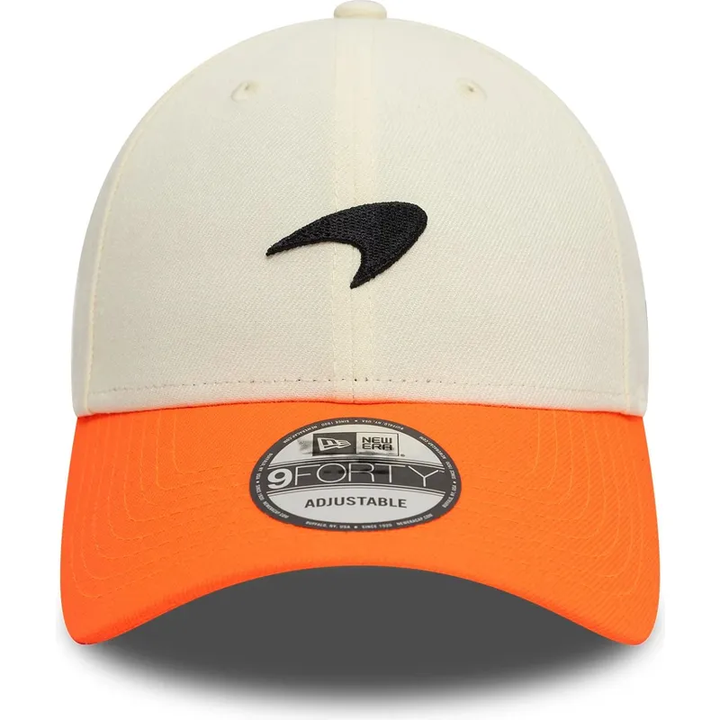 lippikset-kaareva-oranssi-saadettava-nauha-9forty-contrast-visor-mclaren-racing-formula-1-new-era