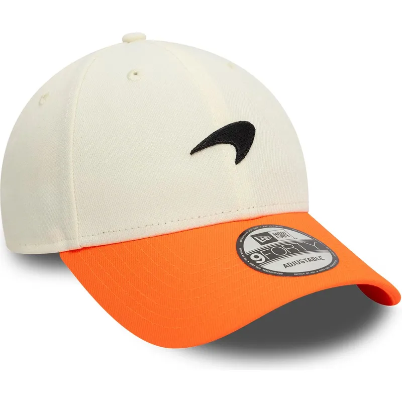 lippikset-kaareva-oranssi-saadettava-nauha-9forty-contrast-visor-mclaren-racing-formula-1-new-era