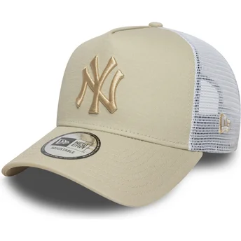 Cap kaareva beige snapback A Frame League Essential New York Yankees MLB New Era