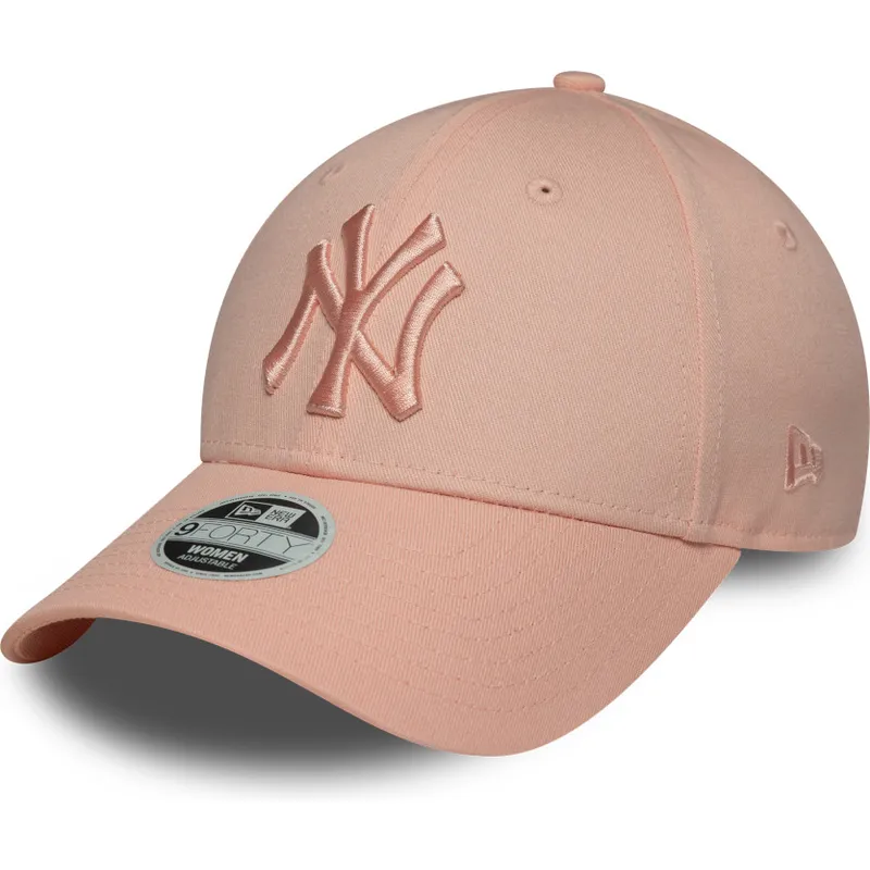 cap-kaareva-pink-adjustable-strap-9forty-league-essential-new-york-yankees-mlb-new-era cap-kaareva-pink-adjustable-strap-9forty-league-essential-new-york-yankees-mlb-new-era