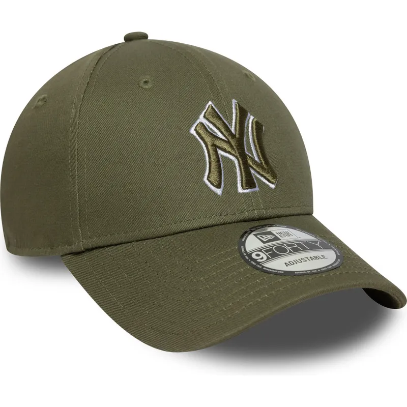 lippikset-kaareva-vihrea-saadettava-nauha-9forty-outline-new-york-yankees-mlb-new-era