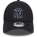 lippikset-kaareva-laivastonsininen-saadettava-nauha-9forty-outline-new-york-yankees-mlb-new-era