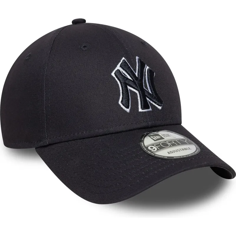 cap-kaareva-navy-blue-adjustable-strap-9forty-outline-new-york-yankees-mlb-new-era cap-kaareva-navy-blue-adjustable-strap-9forty-outline-new-york-yankees-mlb-new-era