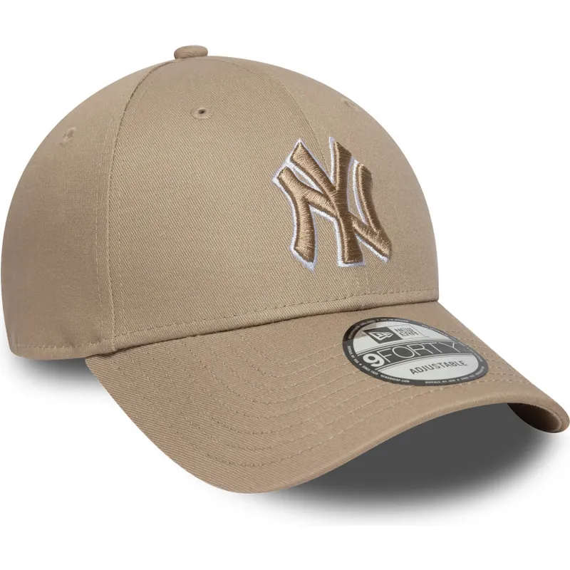 cap-kaareva-brown-adjustable-strap-claro-9forty-outline-new-york-yankees-mlb-new-era cap-kaareva-brown-adjustable-strap-claro-9forty-outline-new-york-yankees-mlb-new-era