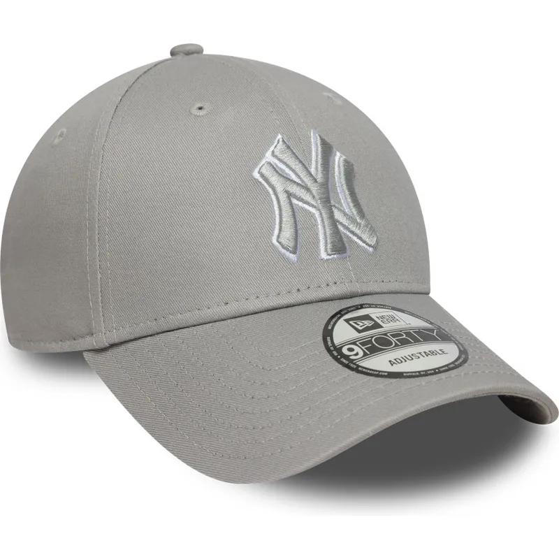 lippikset-kaareva-harmaa-saadettava-nauha-9forty-outline-new-york-yankees-mlb-new-era