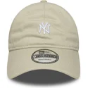 lippikset-kaareva-beige-saadettava-nauha-9twenty-mini-new-york-yankees-mlb-new-era