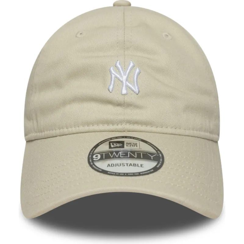 lippikset-kaareva-beige-saadettava-nauha-9twenty-mini-new-york-yankees-mlb-new-era