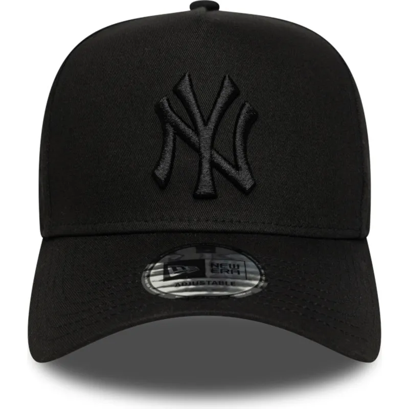 lippikset-kaareva-musta-snapback-e-frame-league-essential-new-york-yankees-mlb-new-era