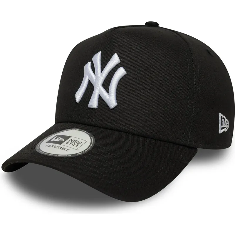 lippikset-kaareva-musta-snapback-e-frame-league-essential-new-york-yankees-mlb-new-era
