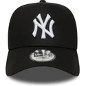 lippikset-kaareva-musta-snapback-e-frame-league-essential-new-york-yankees-mlb-new-era