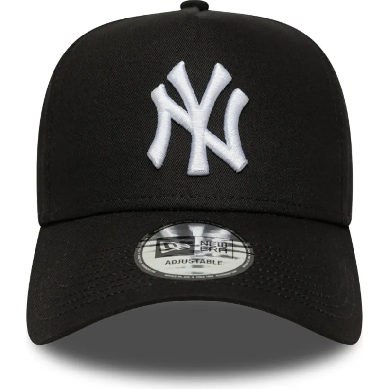 lippikset-kaareva-musta-snapback-e-frame-league-essential-new-york-yankees-mlb-new-era