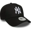 lippikset-kaareva-musta-snapback-e-frame-league-essential-new-york-yankees-mlb-new-era