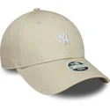lippikset-kaareva-beige-saadettava-nauha-9forty-mini-new-york-yankees-mlb-new-era